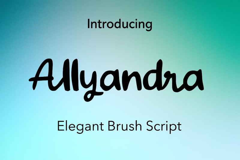 Allyandra handskrivet teckensnitt - Features Image 1