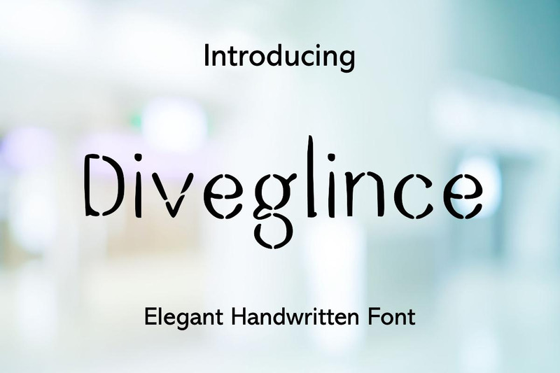 Fonte manuscrita moderna Diveglince - Features Image 1