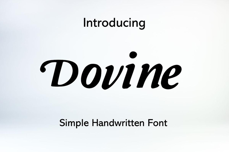 Dovine moderna handskrivna teckensnitt - Features Image 1