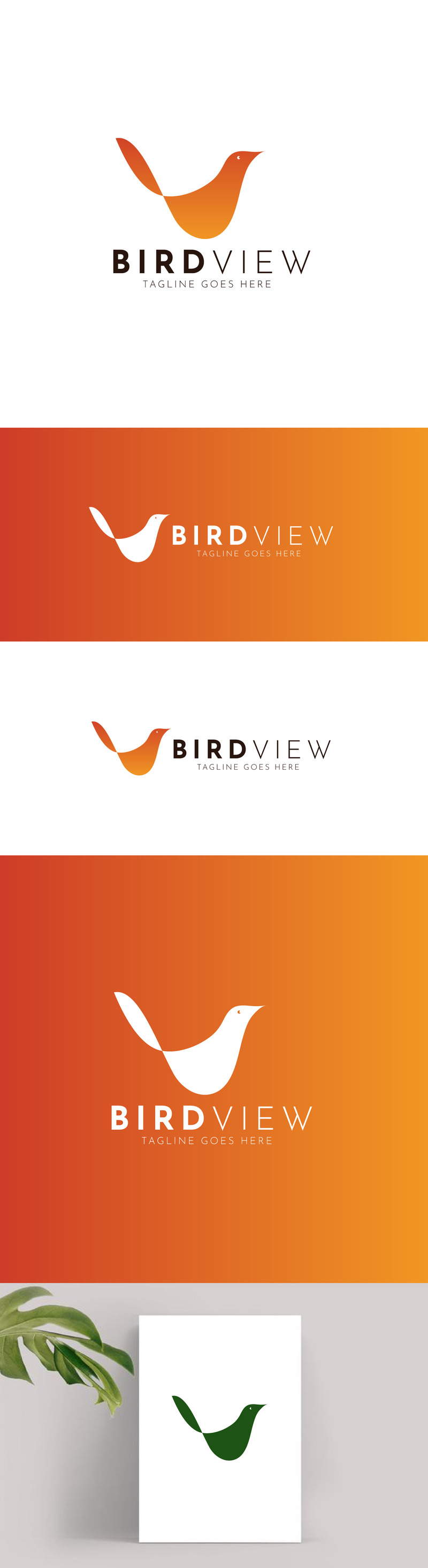 Modèle de conception de logo d'oiseau abstrait - Caractéristiques de l’image 1