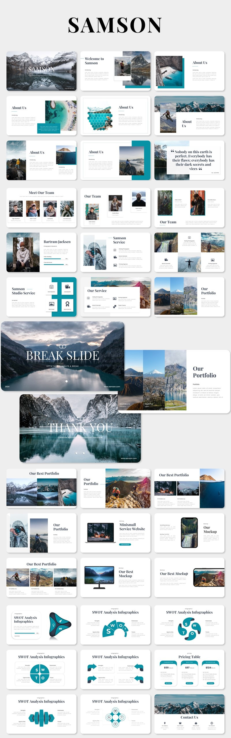 Sansone: modello di presentazioni Google per attività creative - Caratteristiche Immagine 1