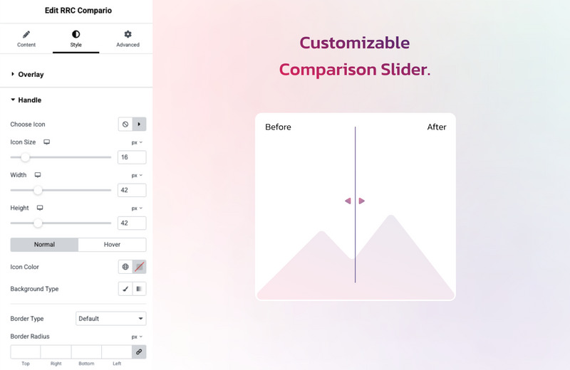 RRC Compario for Image Comparison Widget for Elementor - Features Image 1