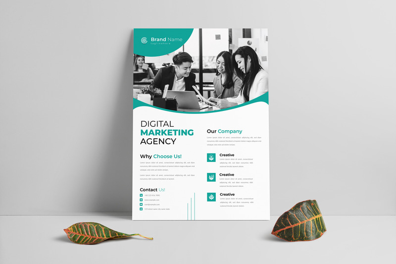 Digitális marketing szórólap sablon 01 - Features Image 1