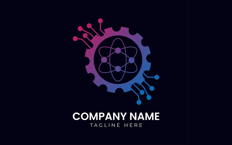 Technology Vector Logo Design Template - Features Image 1
