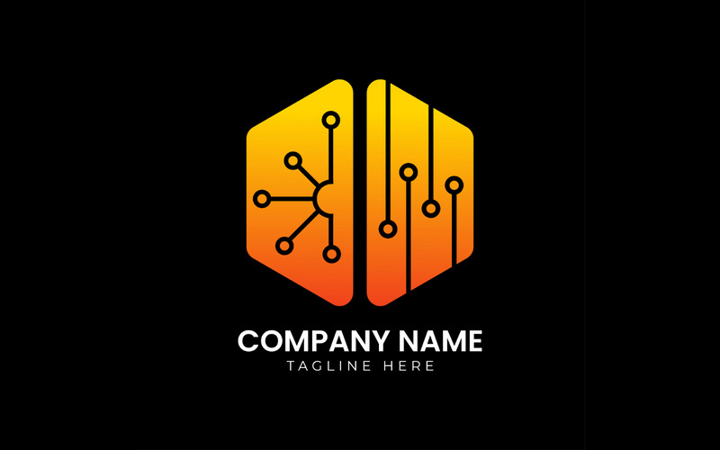 Unique Technical Vector Logo Design Template - Features Image 1