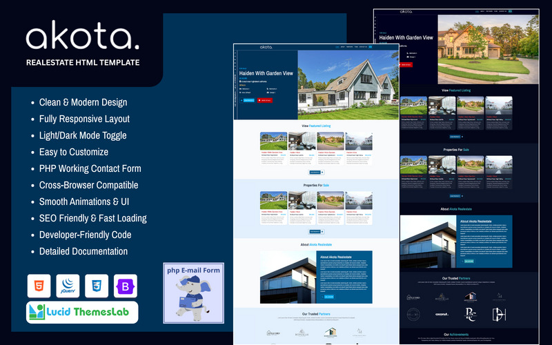 Akota Real Estate HTML šablona - Features Image 1