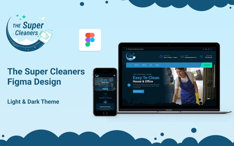 The Super Cleaners - Figma Design - Features Image 1