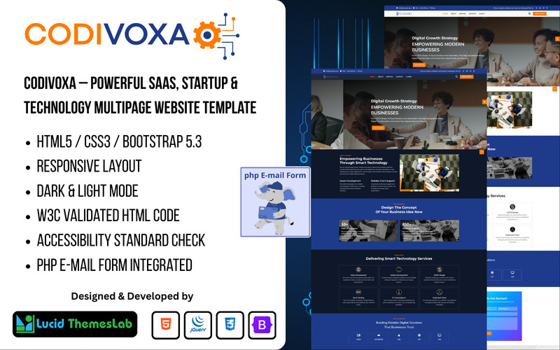 Codivoxa – Modern IT Solutions and Technology Landing Page Template | HTML, Bootstrap 5 - Features Image 1
