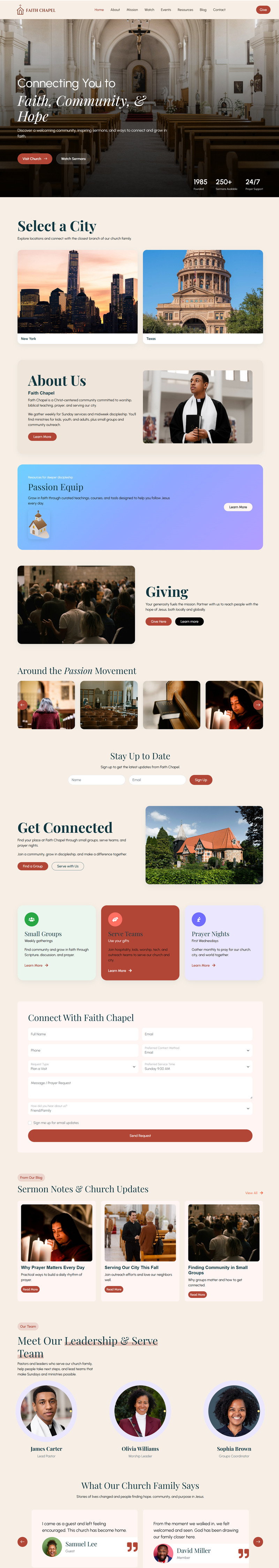 Faith Chapel - HTML-sjabloon voor kerk en synagoge - Features Image 1