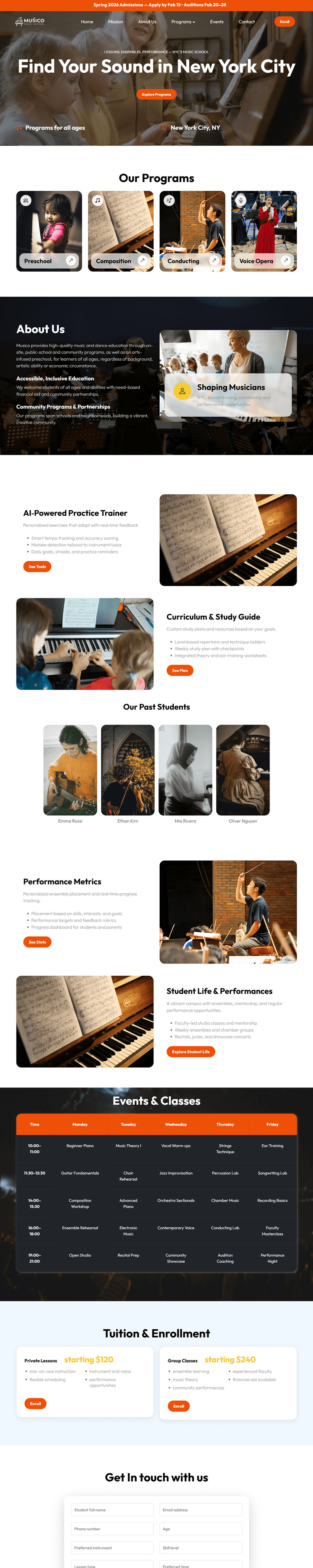 Musico - 音乐学校 HTML 模板 - Features Image 1