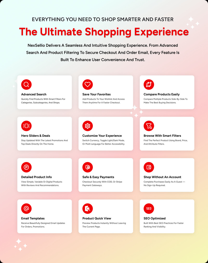 基于 Nextjs、Tailwind 和 Firebase 构建的 NexSellio AI 驱动型 React 电子商务平台 - Features Image 3