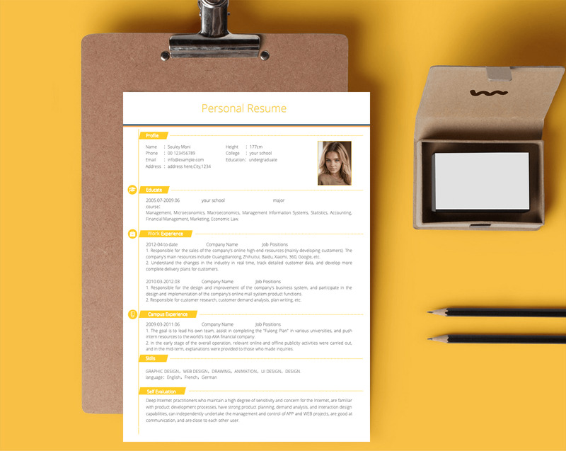 Der Lebenslauf - Souley Moni Lebenslauf - Druckbare kreative Lebenslaufvorlage - Eigenschaften Bild 3