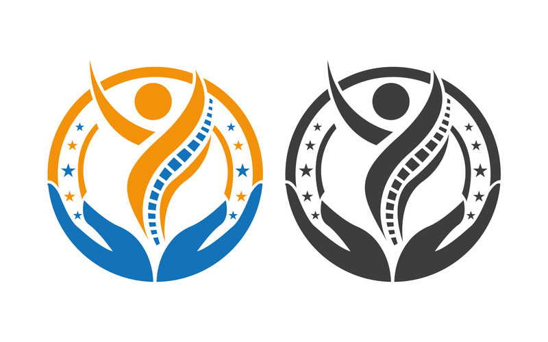Health Wellness Spine Logo Chiropractic Therapy Symbol - Features Image 1