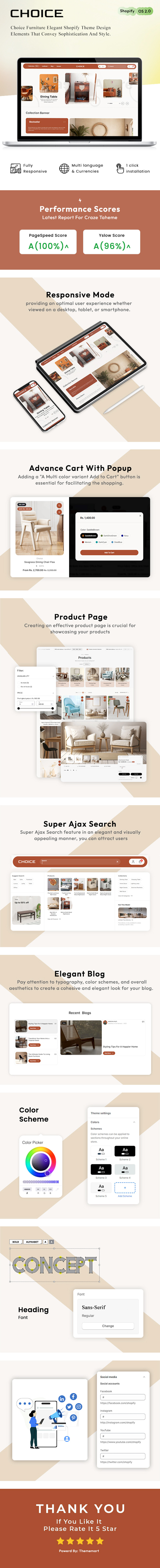 Choice - Modern Furniture Shopify 2.0 Theme | Elevate Your Store - Features Image 1