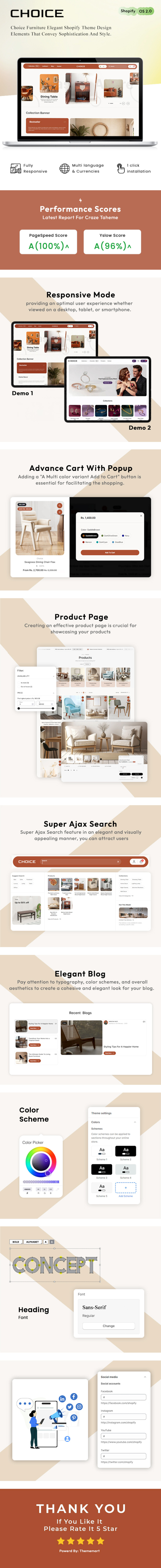 Choice - Víceúčelová šablona Shopify 2.0 nové generace - Features Image 1