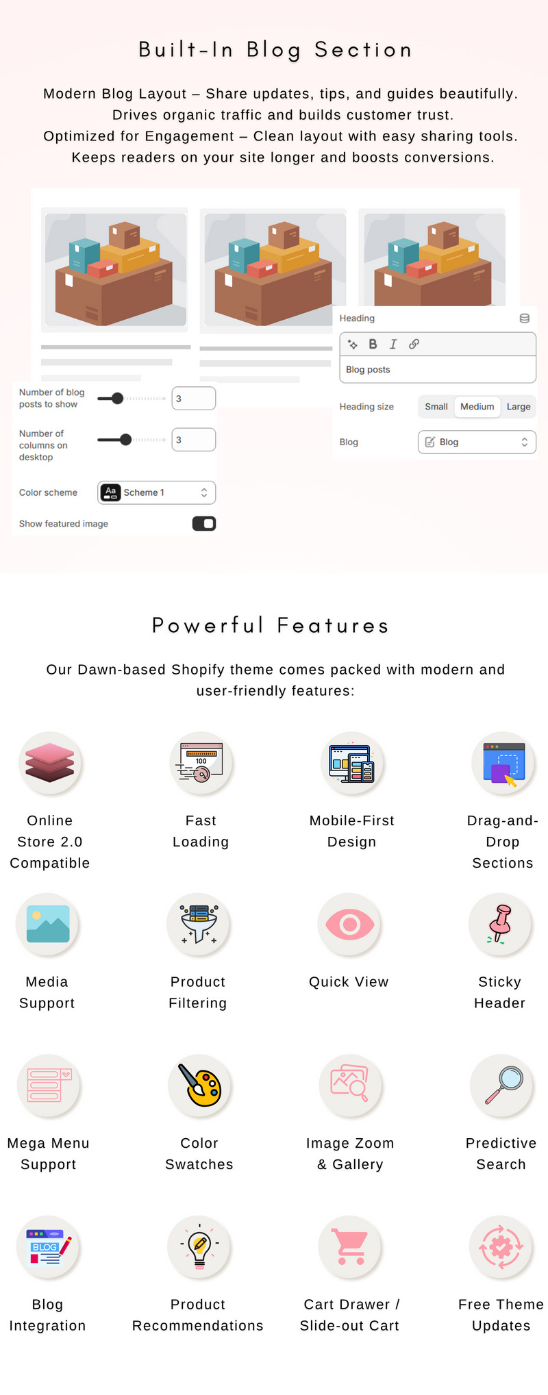 Savoir – Tema Shopify minimalista e moderno para lojas de moda, roupas e acessórios - Features Image 4