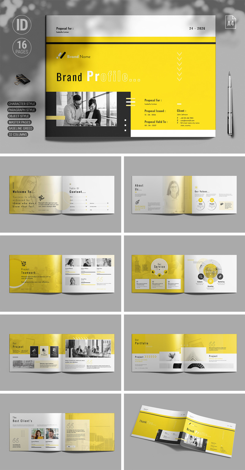 Brand Profile Brochure (Indd) - Features Image 1