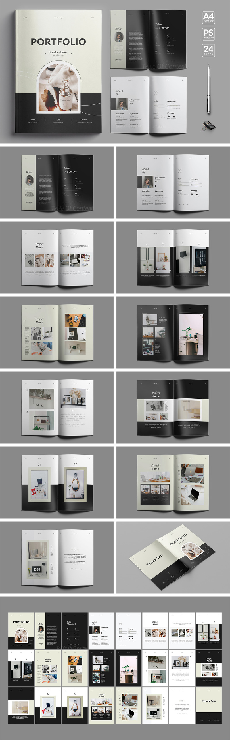 Portfolio Template (Photoshop) - Features Image 1