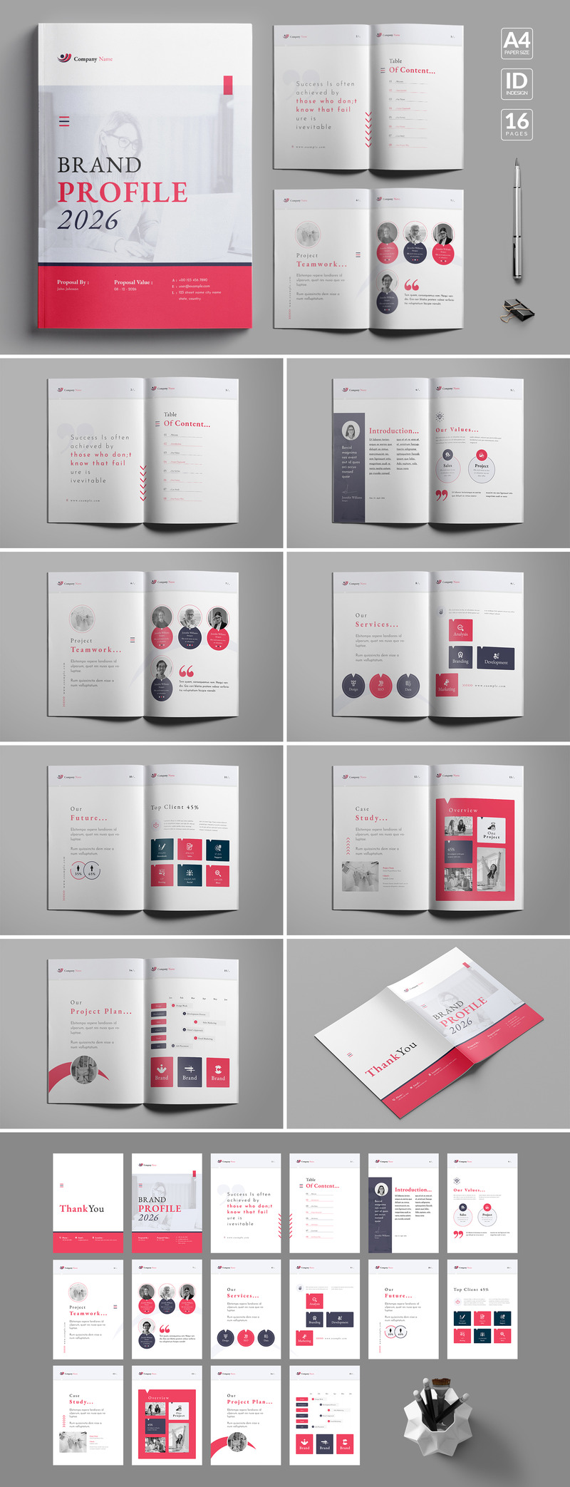 Brand Profile Template - InDesign - Features Image 1