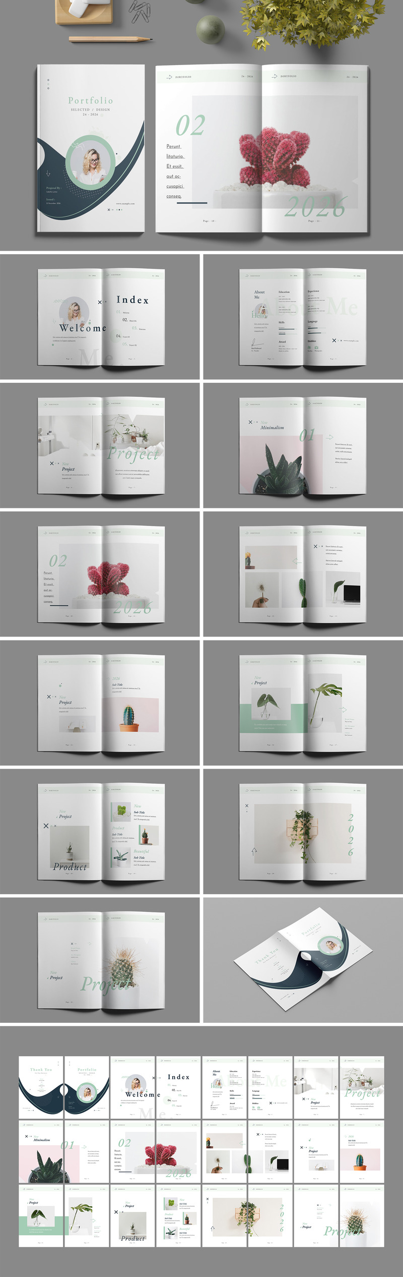Portfolio Layout Template - InDesign - Features Image 1