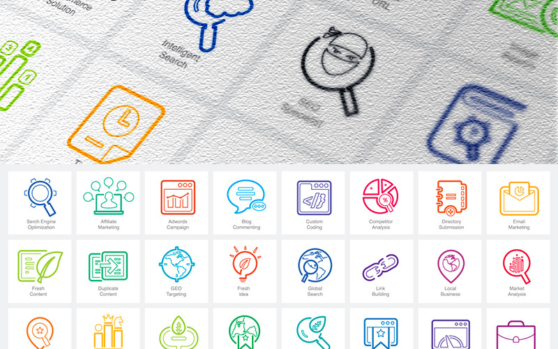 Line Icons Pack Vector Icons - Features Image 1