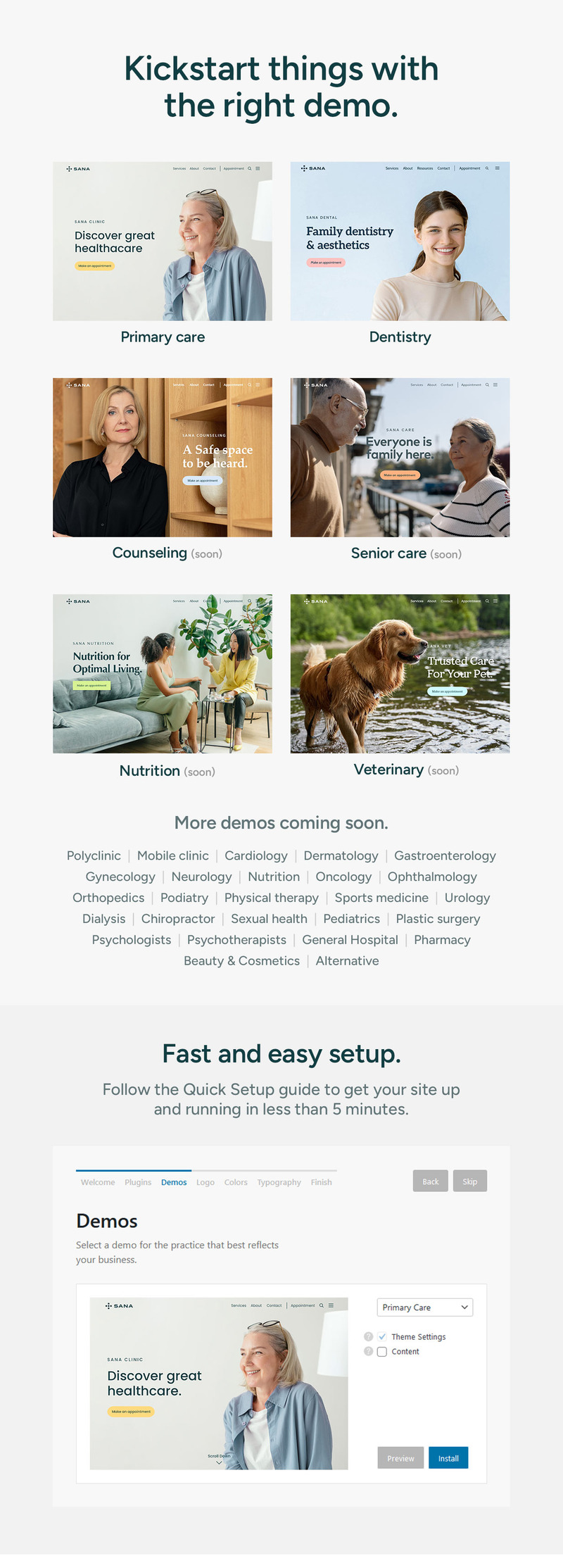 Sana | Lékařské téma WordPress - Features Image 4