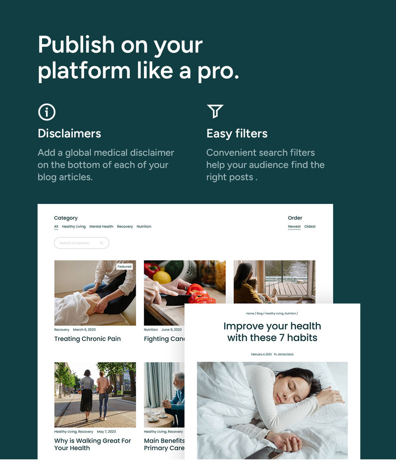 Sana | Lékařské téma WordPress - Features Image 8