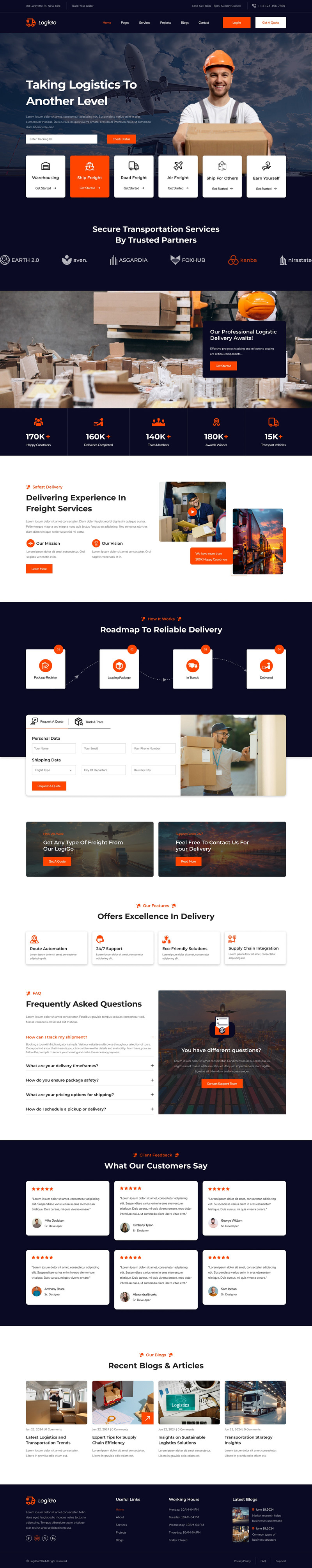 LogiGo – Logistics & Transport Services Figma Template - Features Image 2