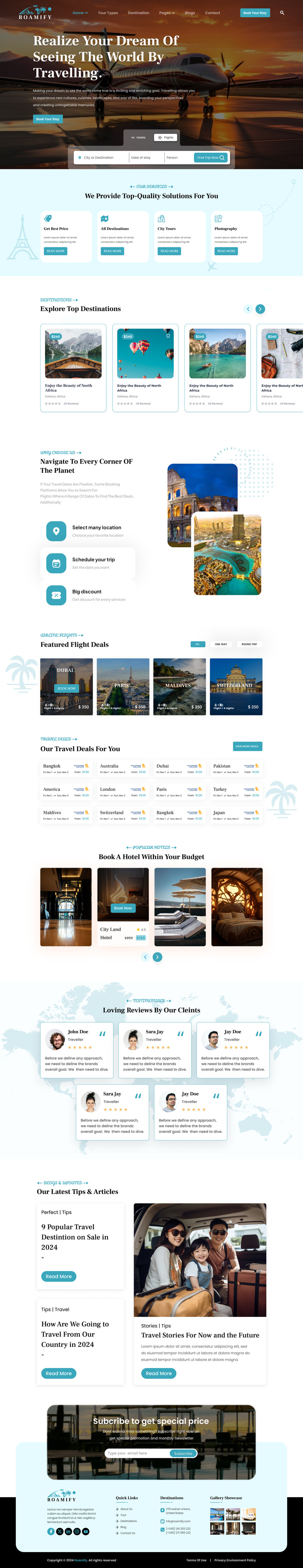 Roamify – Plantilla Figma para reservas de viajes y excursiones - Características Imagen 3
