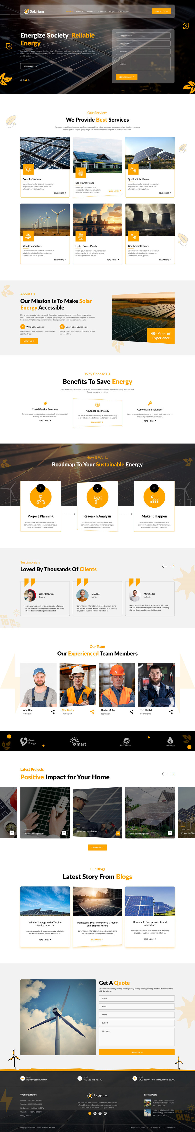 Solarium: plantilla de Figma para energía solar y renovable - Características Imagen 3