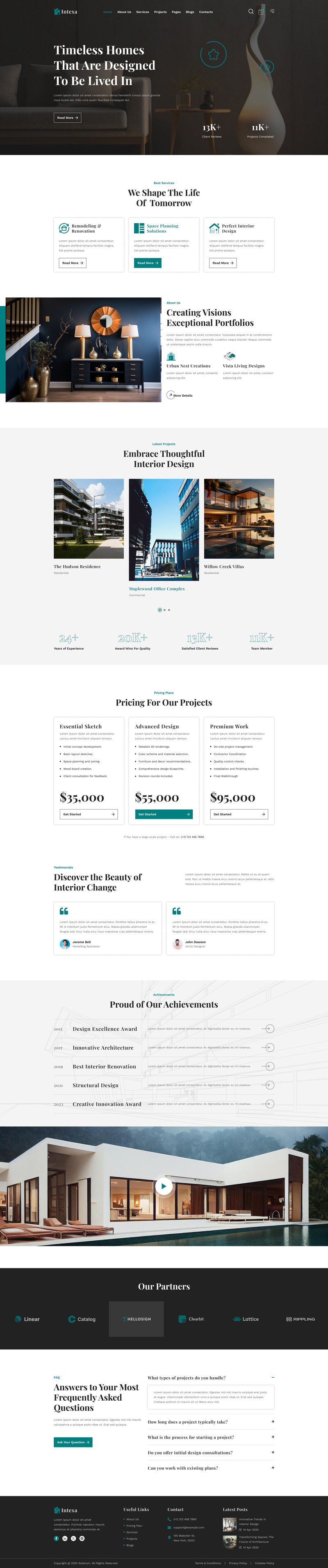 Intexa - Moderne Architectuur & Interieur Figma Template - Features Image 2
