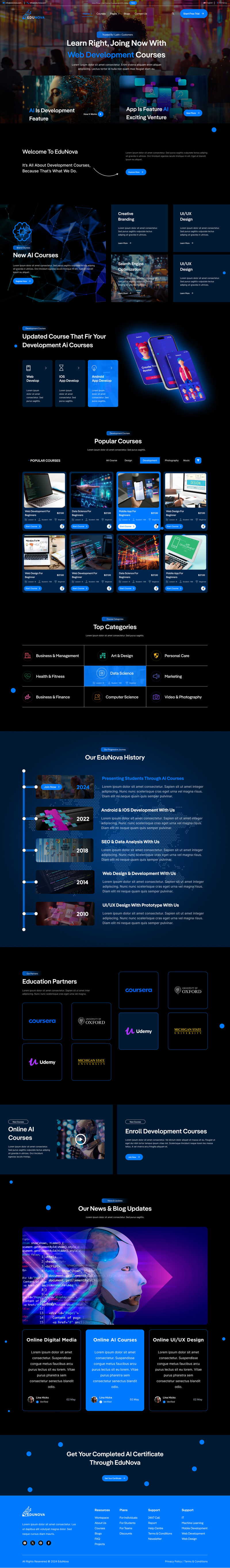 EduNova - Шаблон онлайн-обучения и ИТ-курсов Figma - Features Image 2