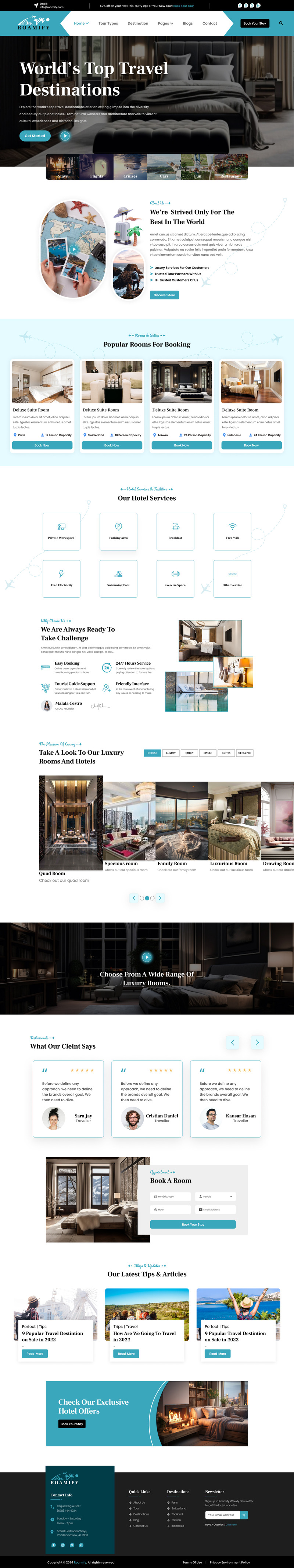 Roamify – Plantilla Figma para reservas de viajes y excursiones - Características Imagen 2