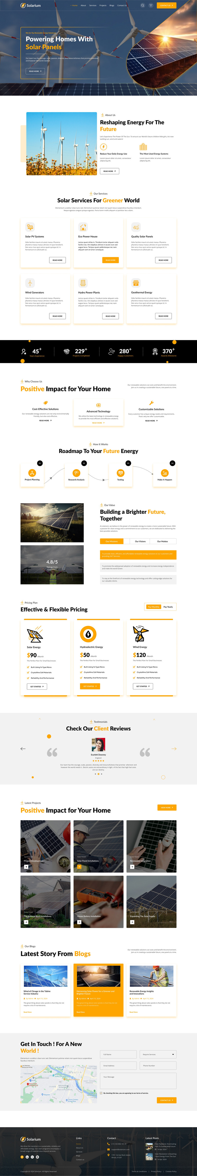 Solarium: plantilla de Figma para energía solar y renovable - Características Imagen 2