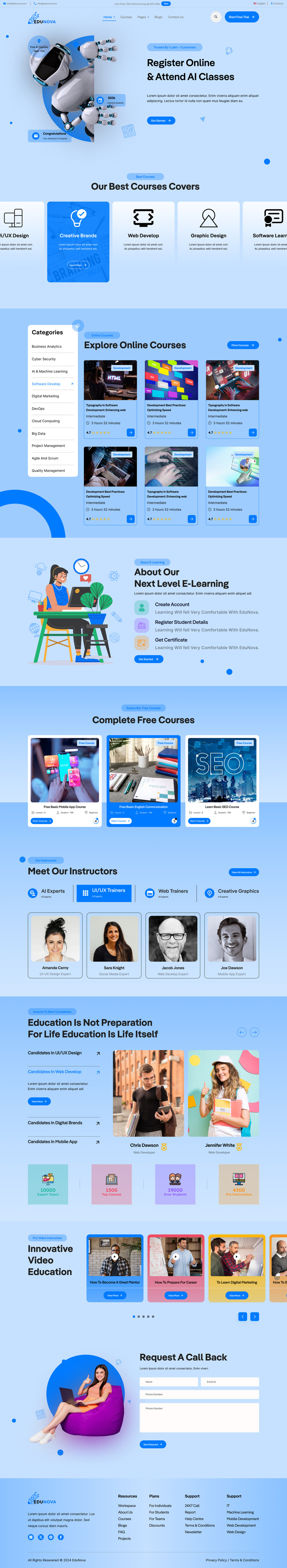 EduNova - Шаблон онлайн-обучения и ИТ-курсов Figma - Features Image 3