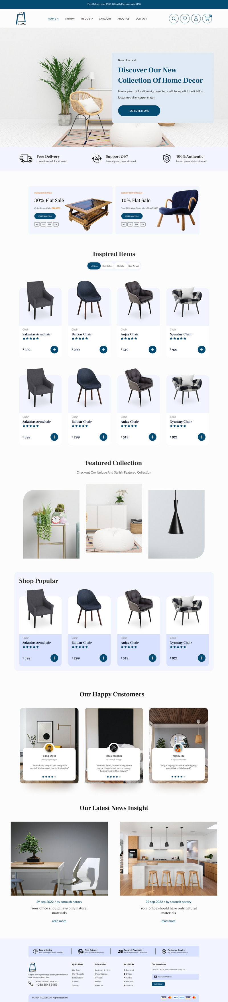 Glozz - Multipurpose eCommerce Figma Template - Features Image 3