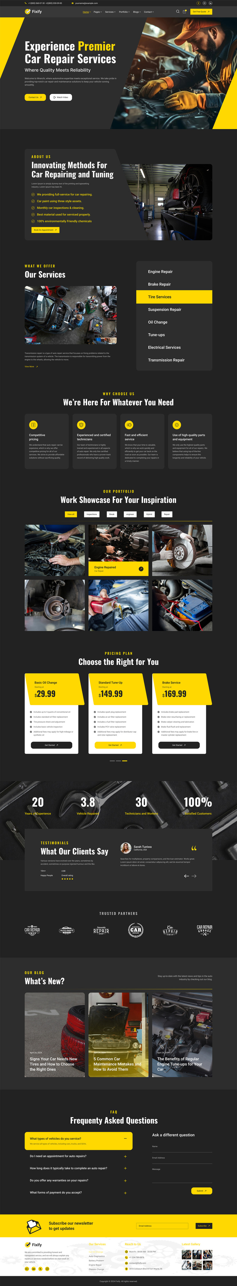 Fixify – Bilservice och reparationer Figma-mall - Features Image 3