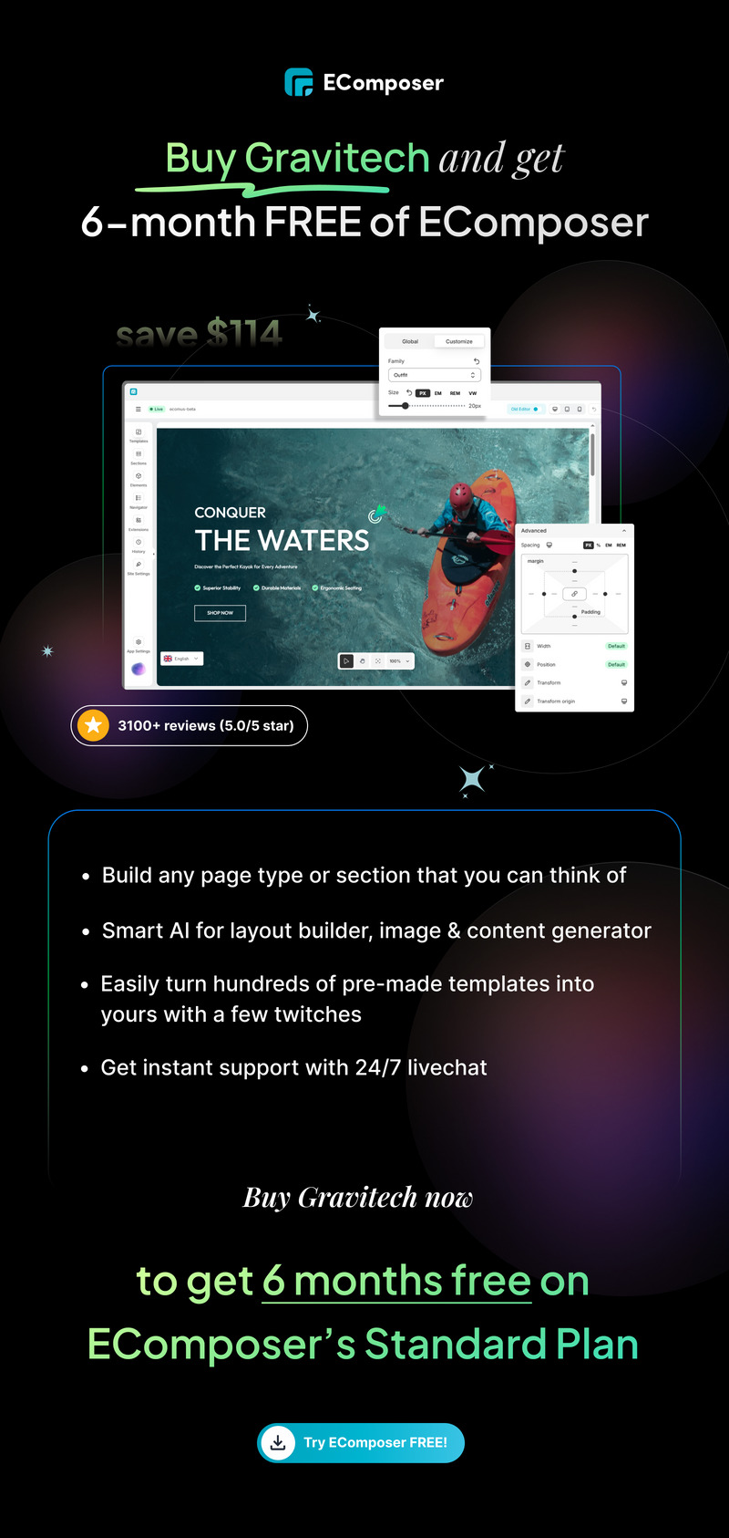 Tema Shopify multiuso Gravitech - Caratteristiche Immagine 4