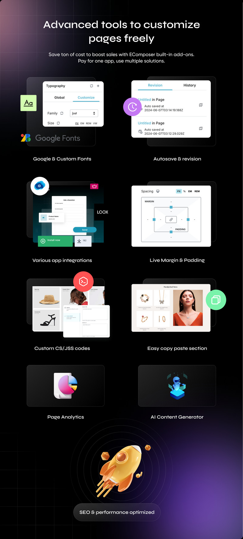 XTraps - Premium Fashion Shopify EComposer Page Builder Layouts - Features Image 6