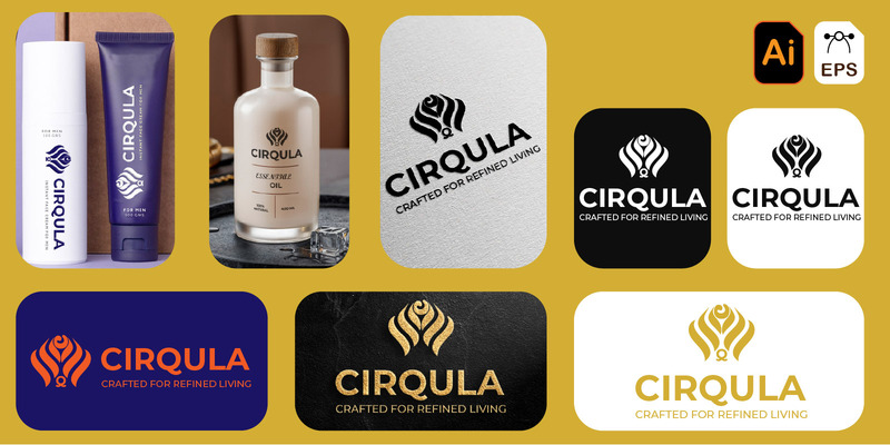 CIRQULA – Премиальный бренд класса люкс с элегантным логотипом. - Features Image 1