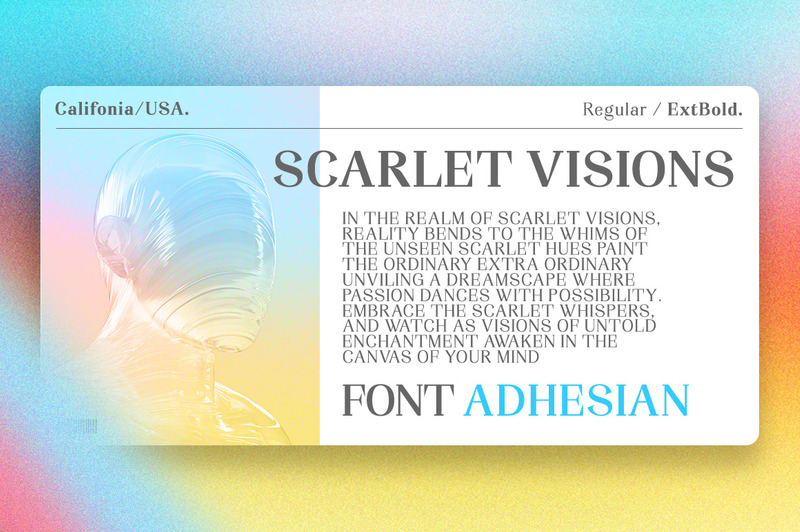 Adhesian font patka moderní - Features Image 4