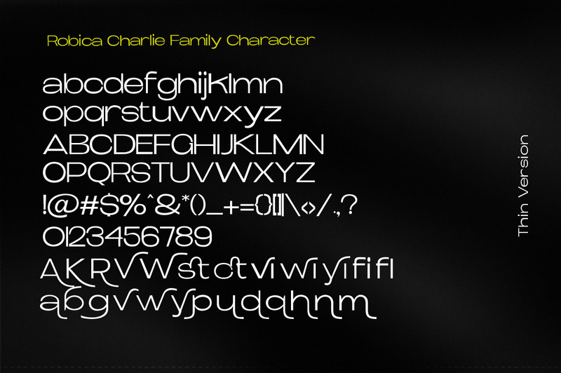 Visualizzazione dei caratteri Robica Charlie - Caratteristiche Immagine 10