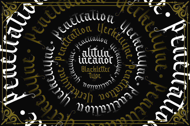 Carattere Alitun Incanor moderno - Caratteristiche Immagine 2