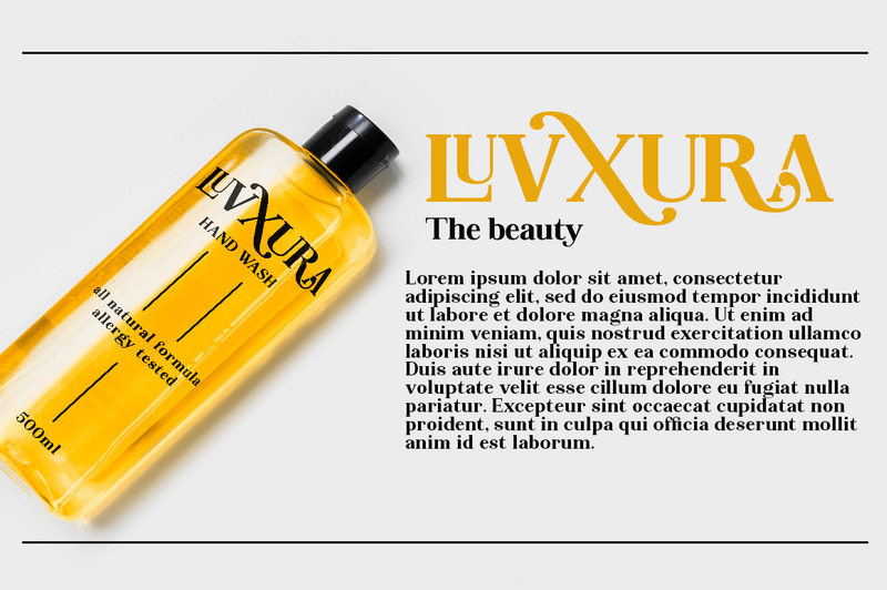 Visualizzazione dei caratteri serif Lebora - Caratteristiche Immagine 4