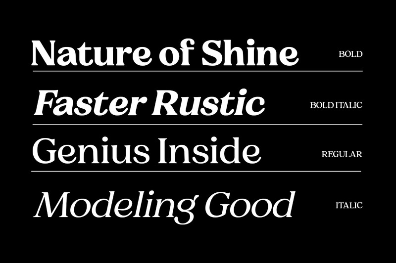 Carattere moderno Charman Serif - Caratteristiche Immagine 6