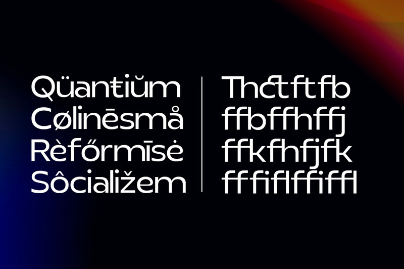 Carattere realista Clostan Sans Serif - Caratteristiche Immagine 8