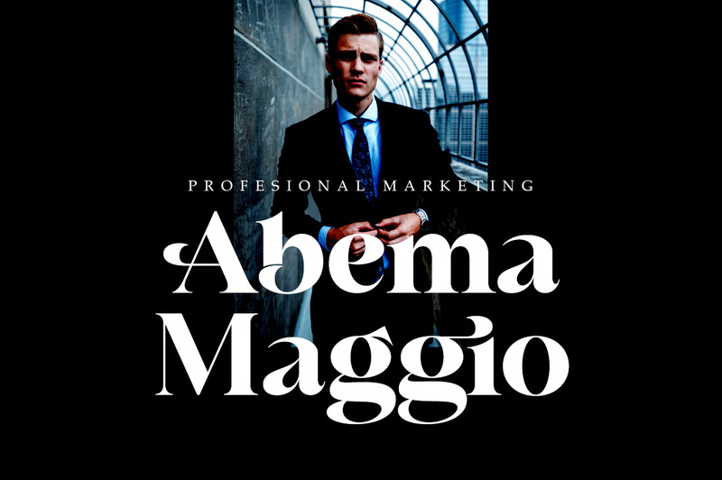 Display dei caratteri Riodis moderno - Caratteristiche Immagine 2