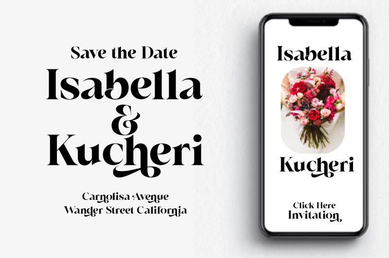 Display dei caratteri Riodis moderno - Caratteristiche Immagine 3