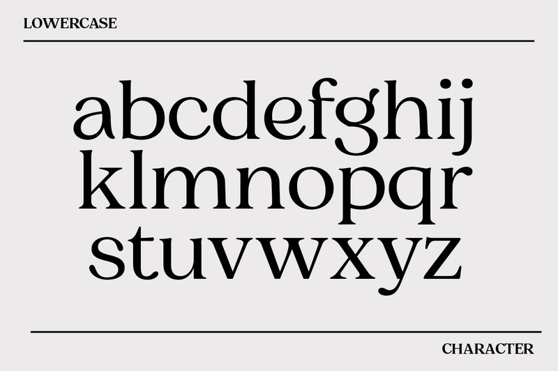 Carattere moderno Charman Serif - Caratteristiche Immagine 9