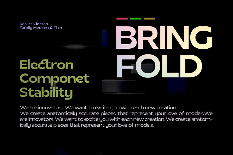 Carattere realista Clostan Sans Serif - Caratteristiche Immagine 10